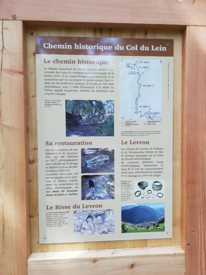 Chambres d’hôtes près de Verbier Volleges Esterno foto
